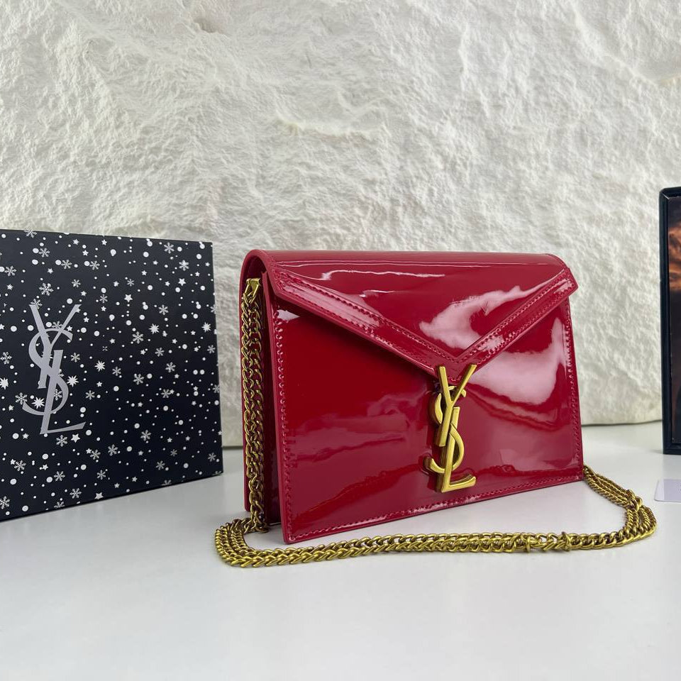 YSL Patent Leather Envelope Chain Bag