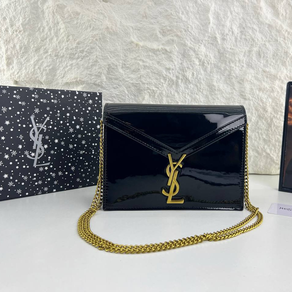 YSL Patent Leather Envelope Chain Bag