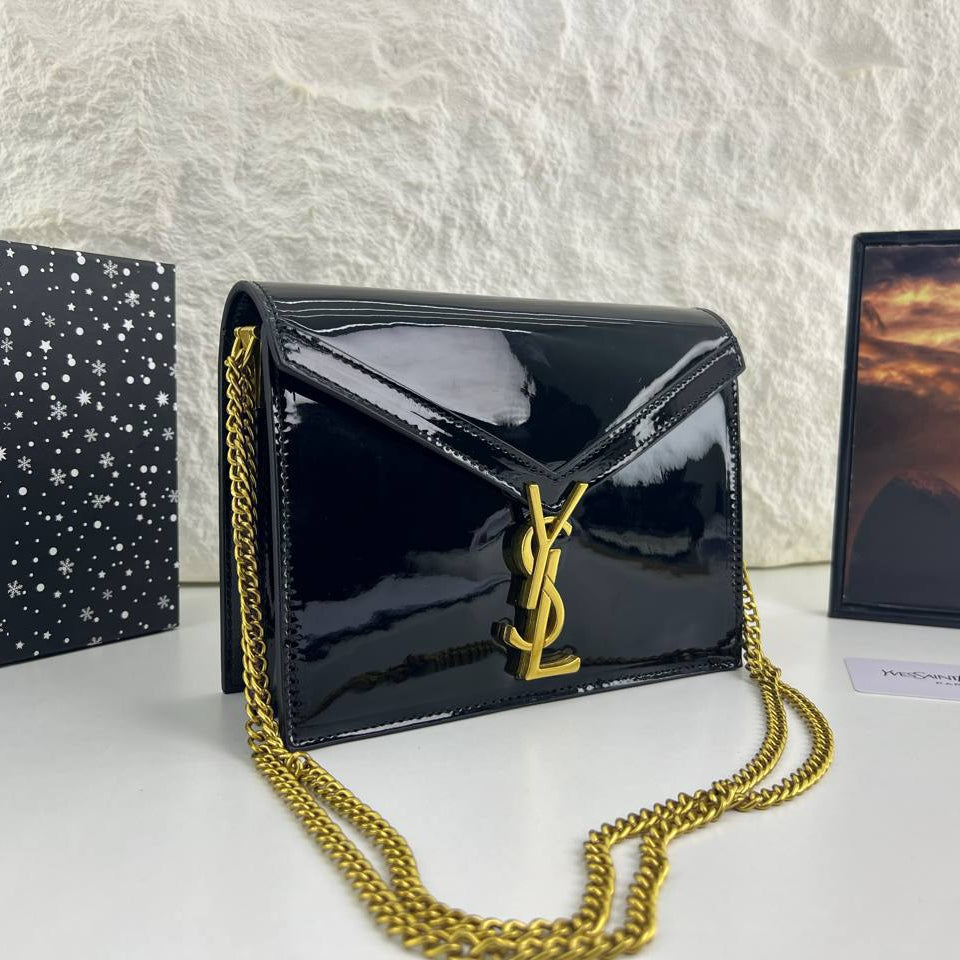 YSL Patent Leather Envelope Chain Bag