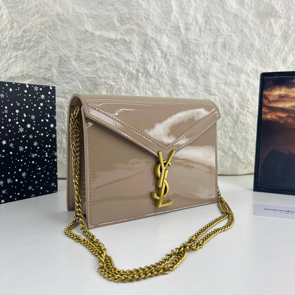 YSL Patent Leather Envelope Chain Bag