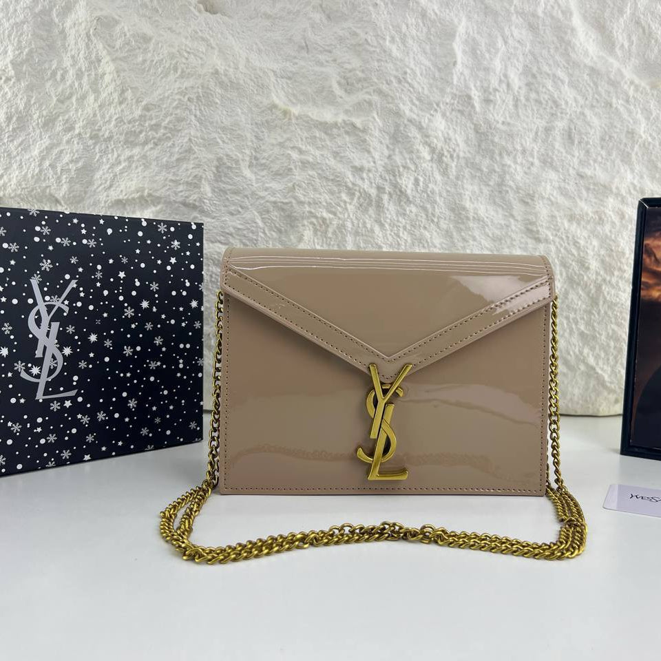 YSL Patent Leather Envelope Chain Bag