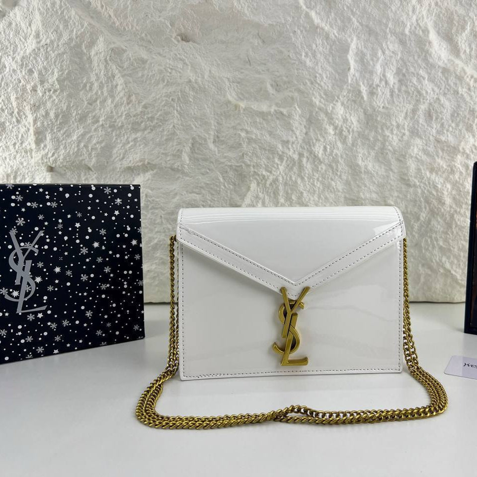 YSL Patent Leather Envelope Chain Bag