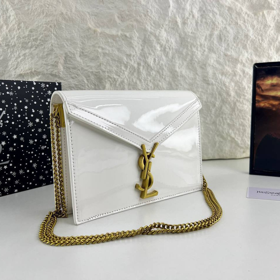 YSL Patent Leather Envelope Chain Bag