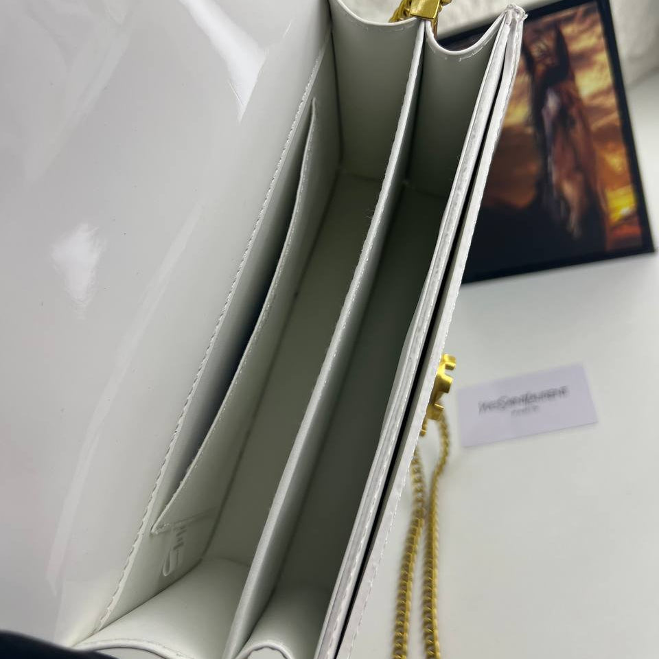 YSL Patent Leather Envelope Chain Bag