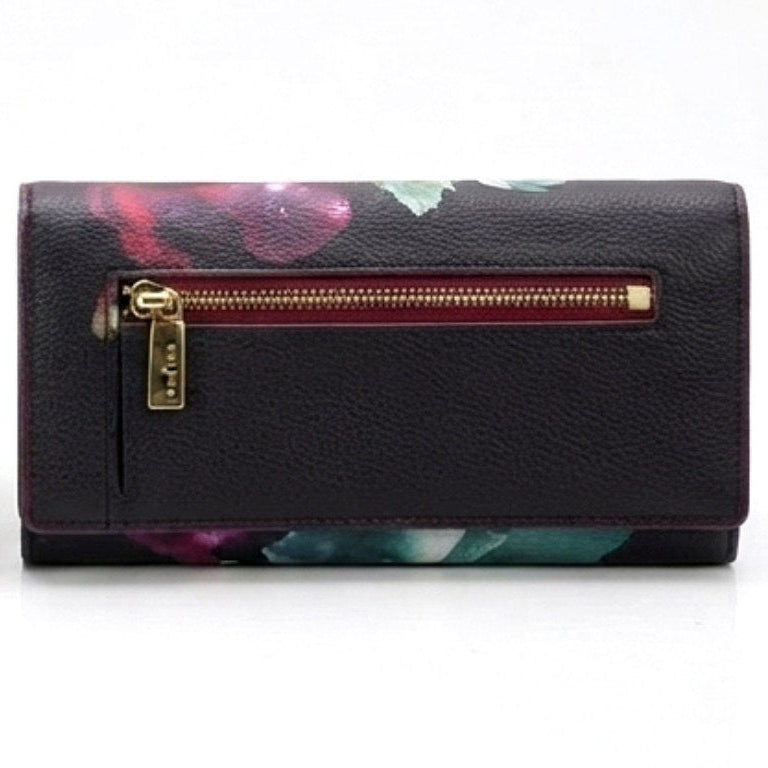 Ted Baker Floral Mirror Wallet in Black