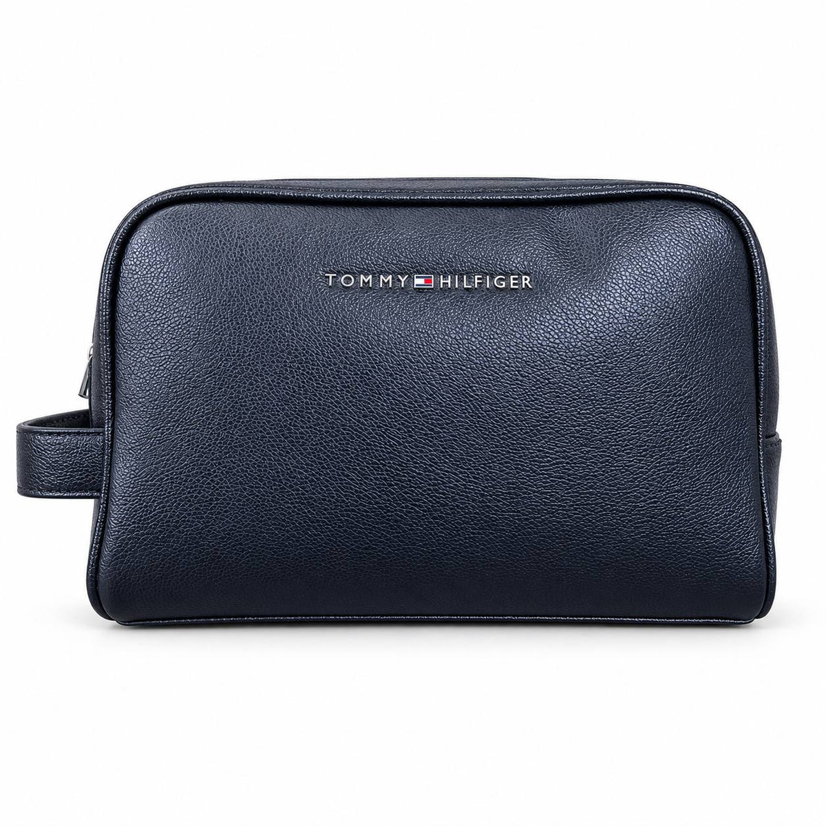 Tommy Hilfiger Textured Blue Pouch with Side Handle