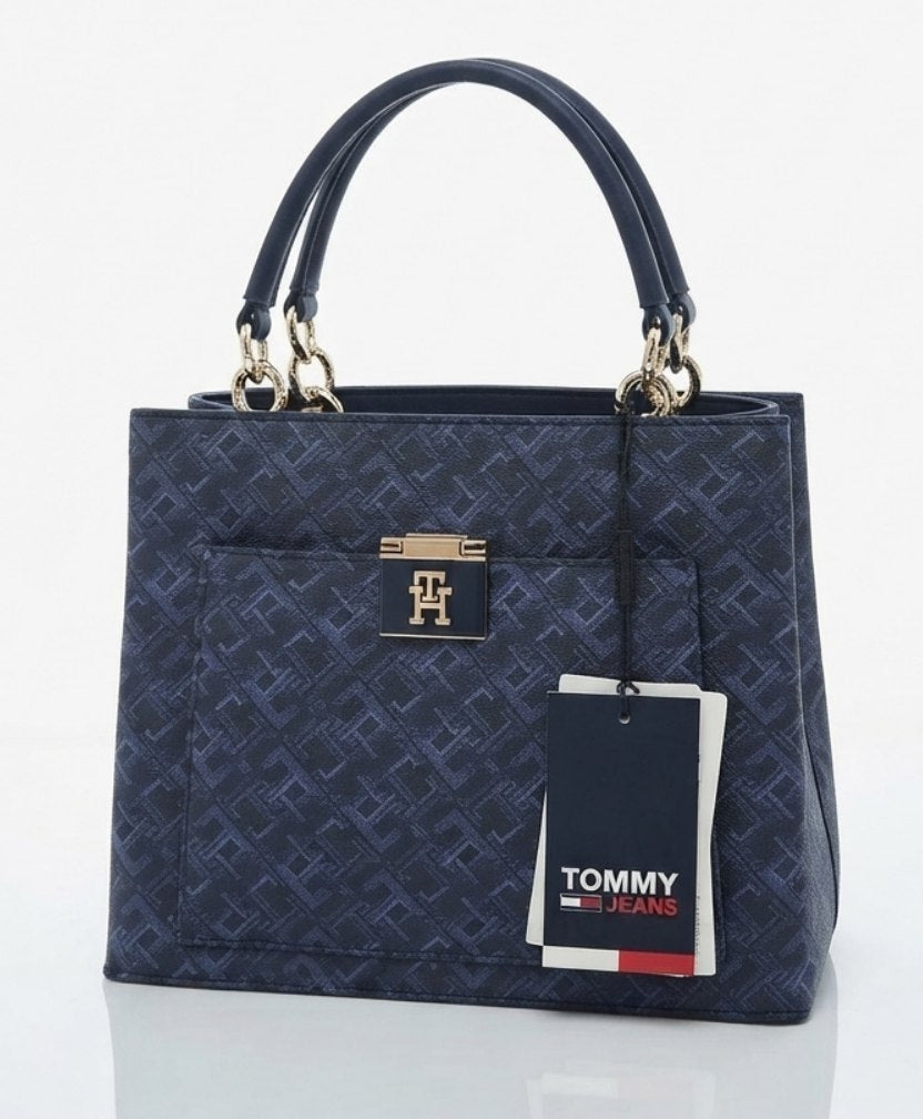 Tommy Hilfiger Signature Monogram Structured Handbag