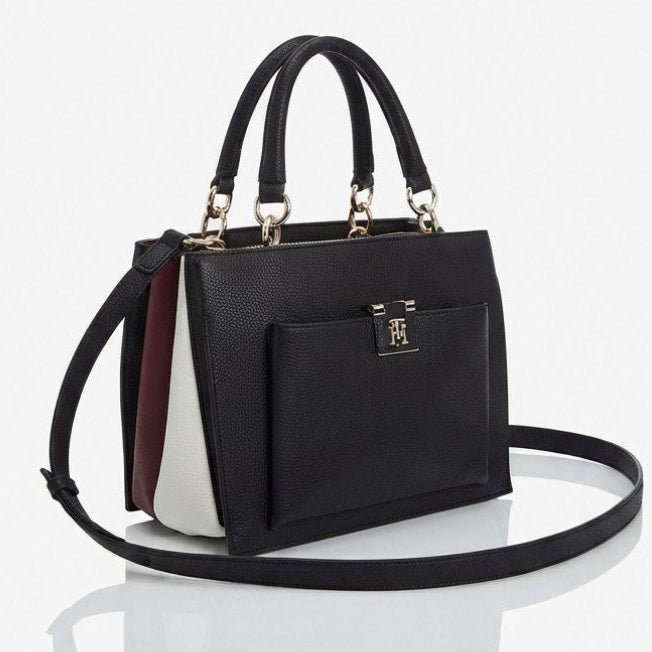 Tommy Hilfiger Signature Monogram Structured Handbag