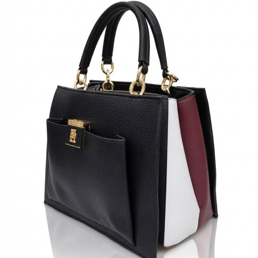 Tommy Hilfiger Signature Monogram Structured Handbag