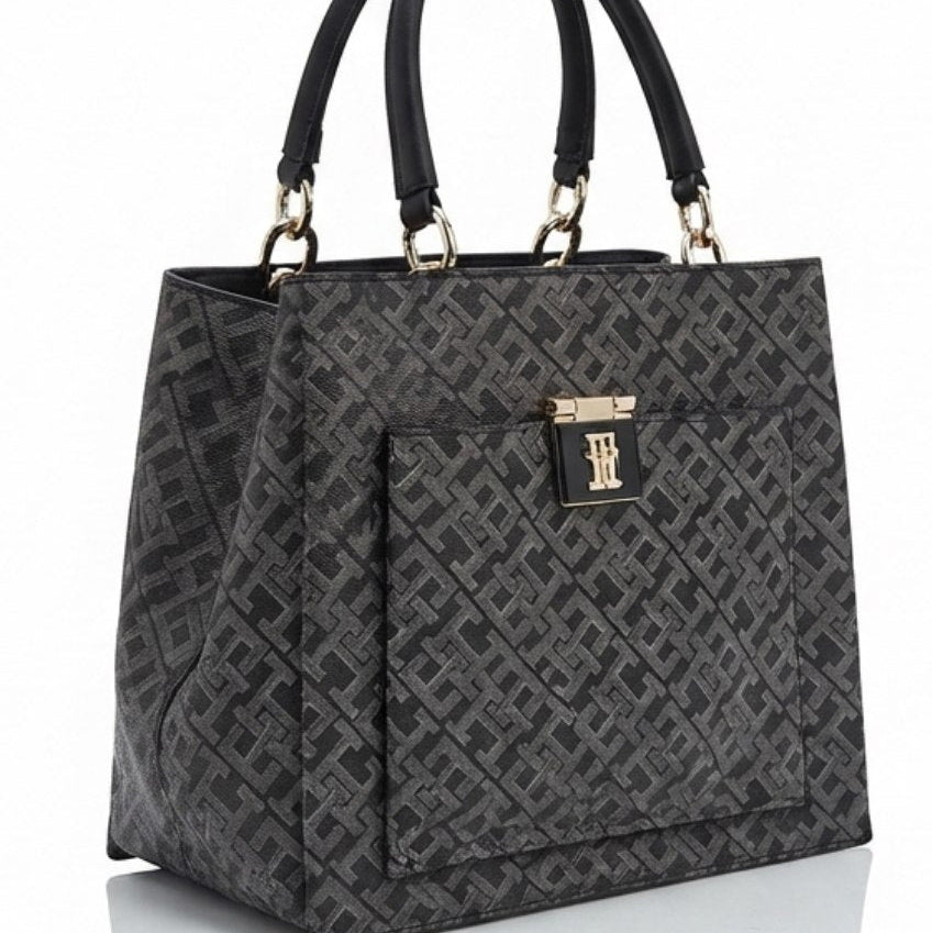 Tommy Hilfiger Signature Monogram Structured Handbag