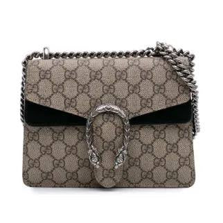 Gucci Dionysus GG Supreme Canvas Shoulder Bag with Tiger Closure