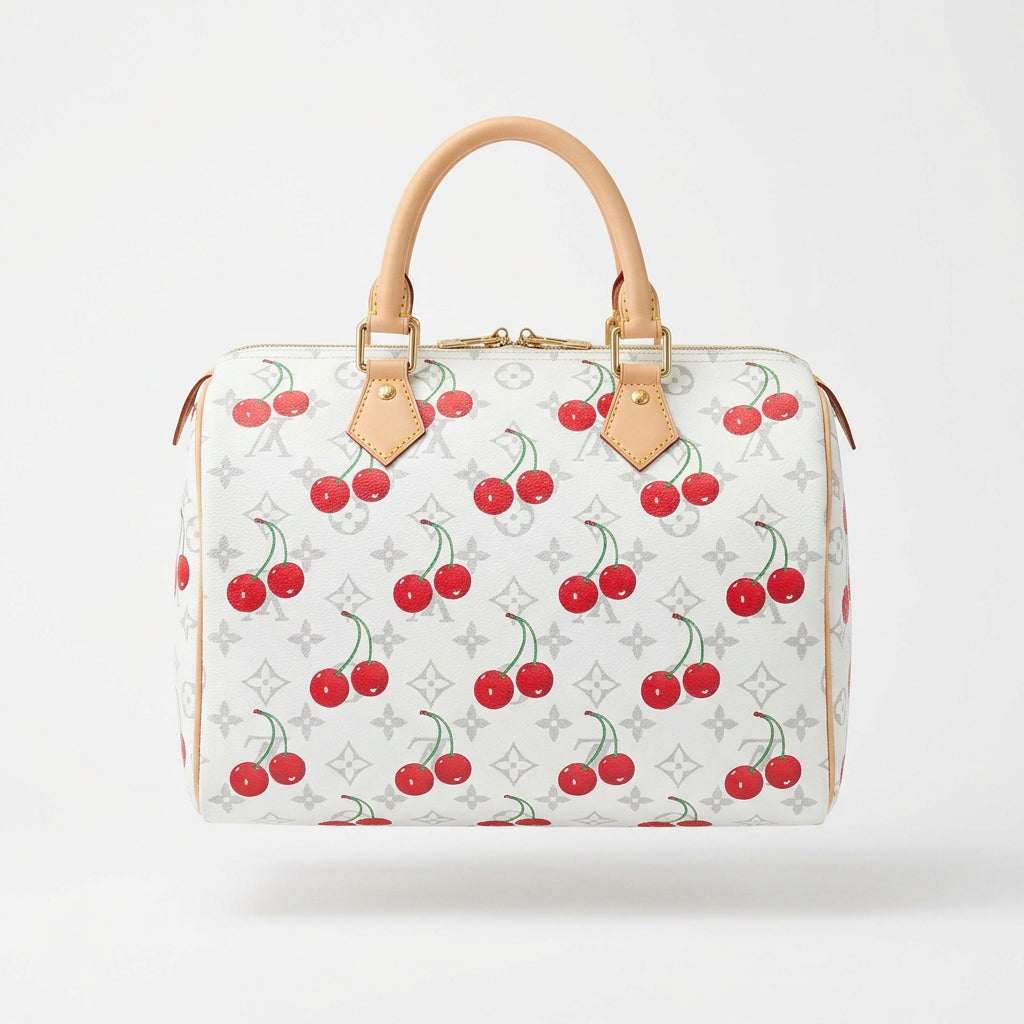 Louis Vuitton Cherry Print Monogram Handbag