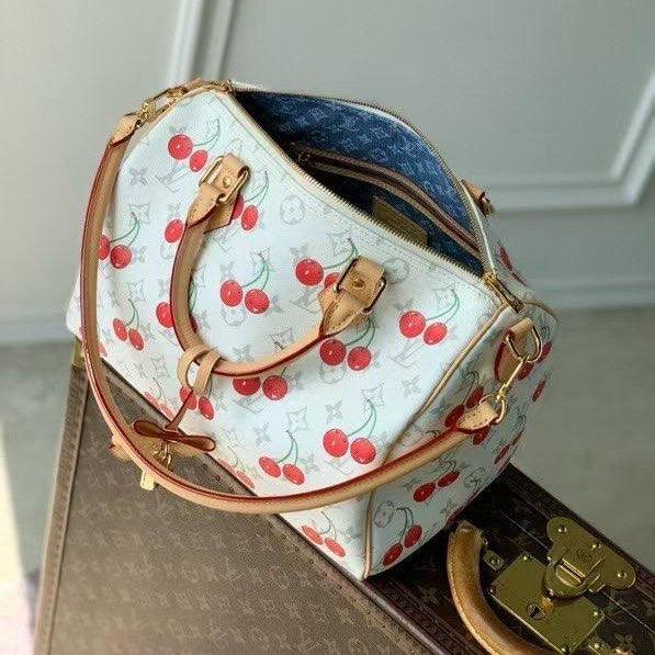 Louis Vuitton Cherry Print Monogram Handbag
