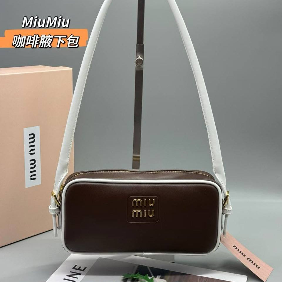 Miu Miu Contrast Trim Shoulder Bag