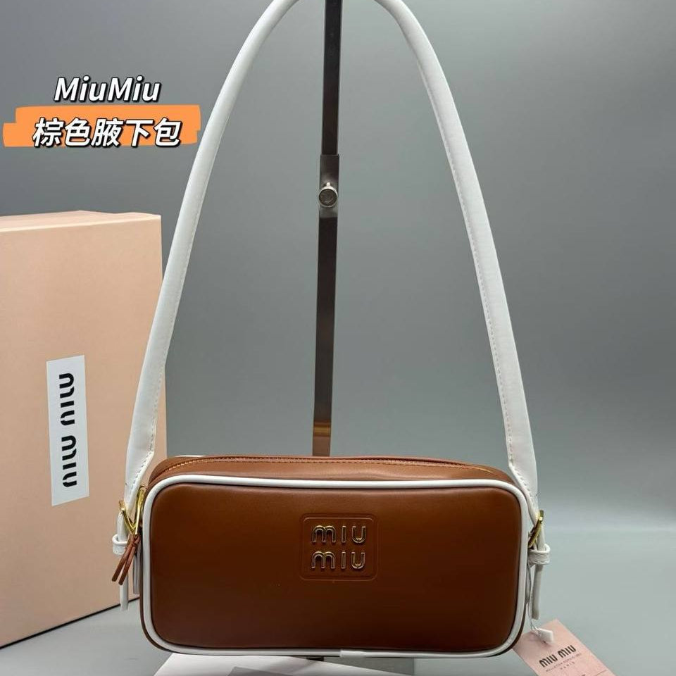Miu Miu Contrast Trim Shoulder Bag