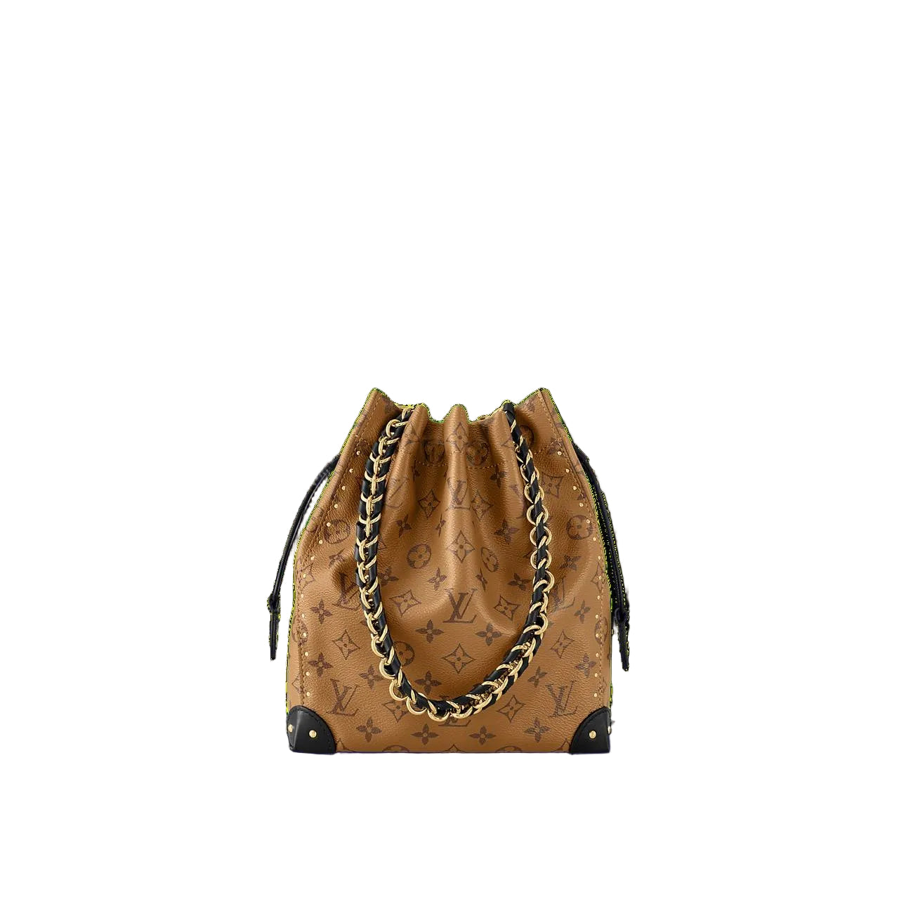 LOUIS VUITTON Monogram Bag 👜 Brown, Black & Gold Accent