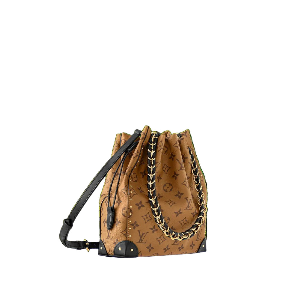 LOUIS VUITTON Monogram Bag 👜 Brown, Black & Gold Accent