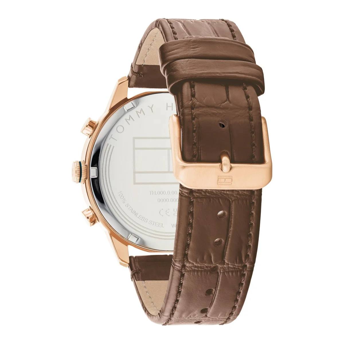 Tommy Hilfiger Blue Leather & Rose Gold Watch ⌚💙✨