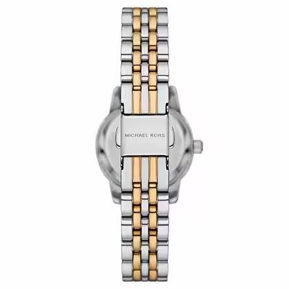 Michael Kors Women's Watch: Silver, Gold & Blue ⌚✨🔵