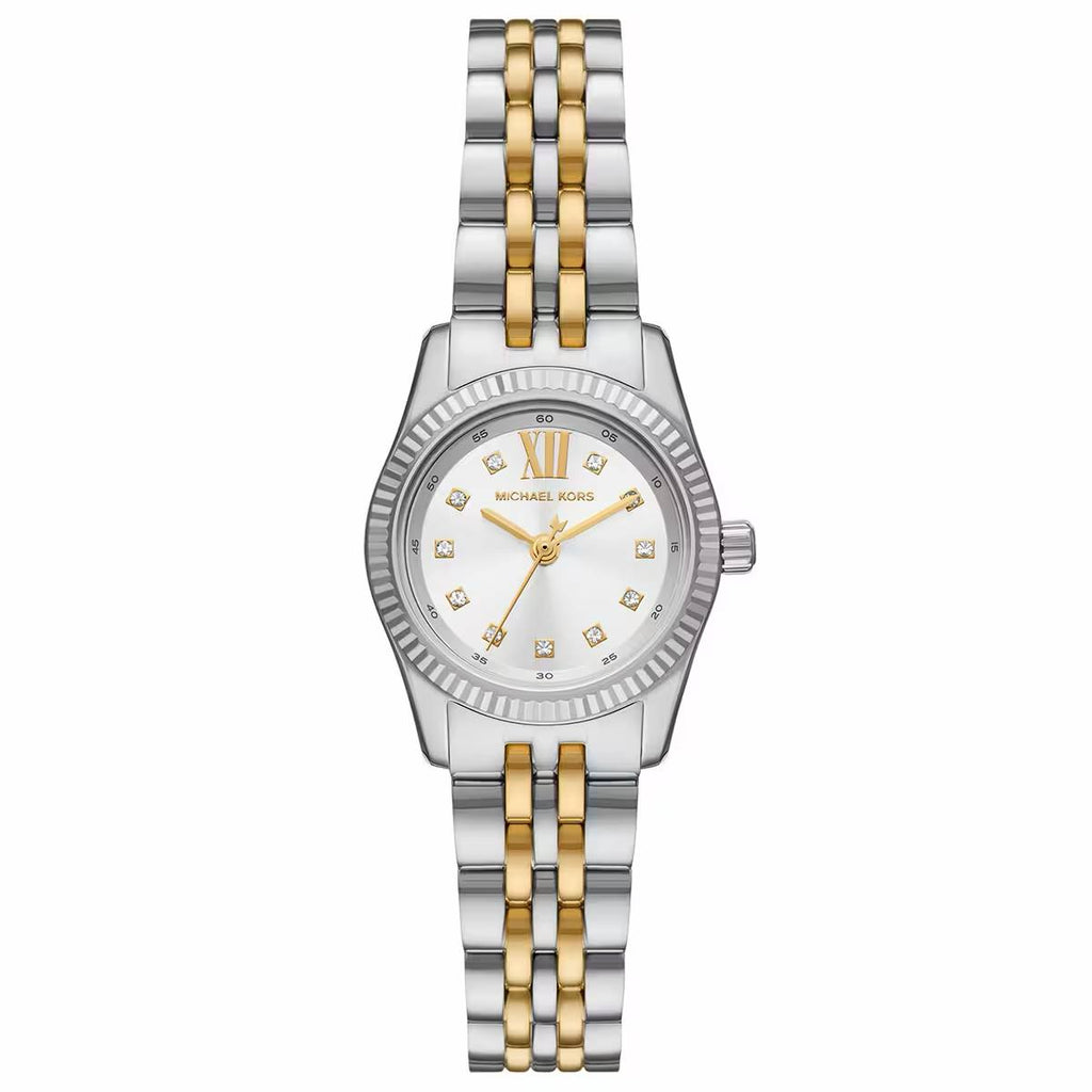 Michael Kors Women's Watch: Silver, Gold & Blue ⌚✨🔵