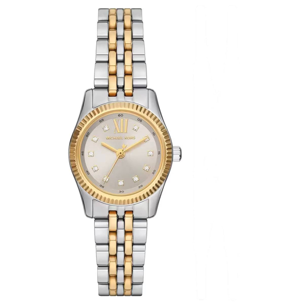 Michael Kors Women's Watch: Silver, Gold & Blue ⌚✨🔵