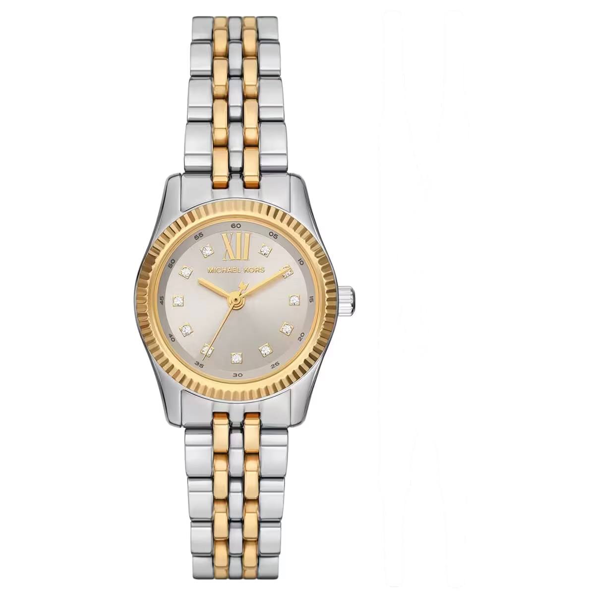 Michael Kors Women's Watch: Silver, Gold & Blue ⌚✨🔵