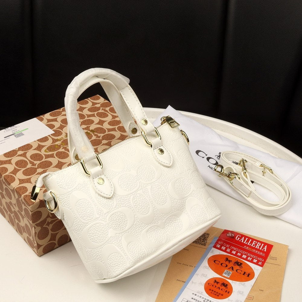 COACH Glossy Red Satchel with Detachable Cherry Charm 🍒✨👜