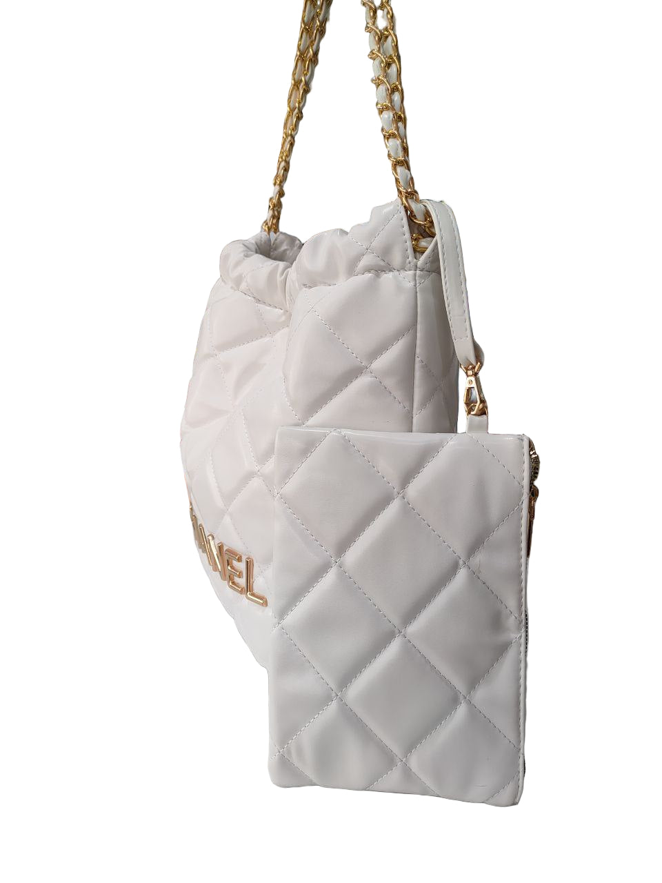 🤍 Chanel Quilted Puffer Hobo Bag with Pouch ✨