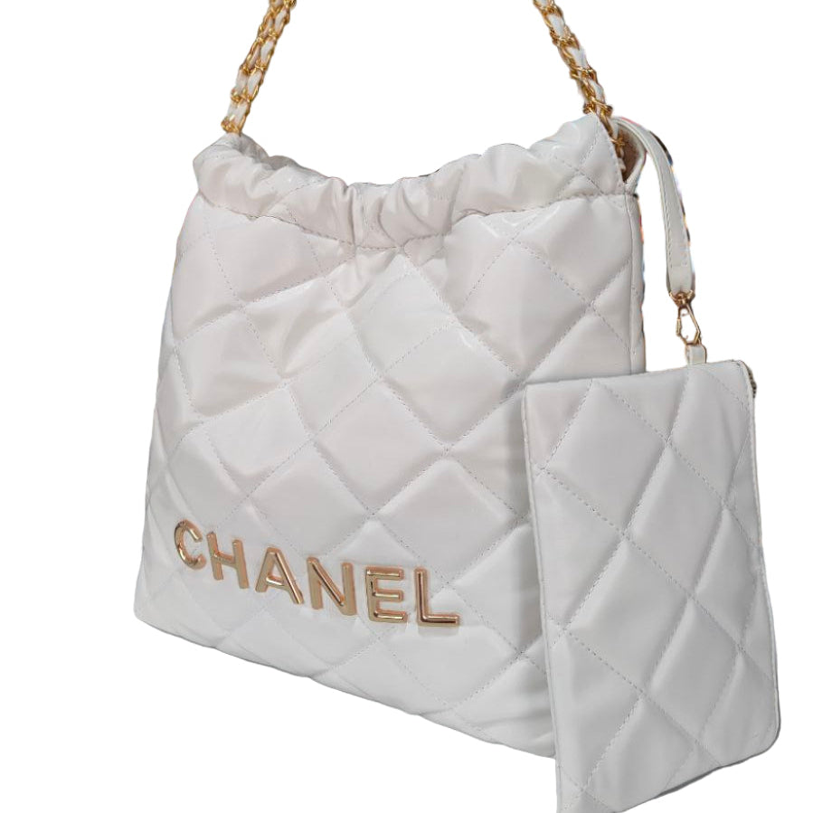 🤍 Chanel Quilted Puffer Hobo Bag with Pouch ✨