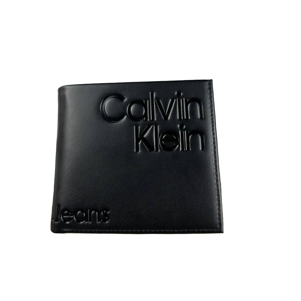 Calvin Klein Men's Black Leather RFID Billfold Wallet with Coin Pocket 🖤💳💰