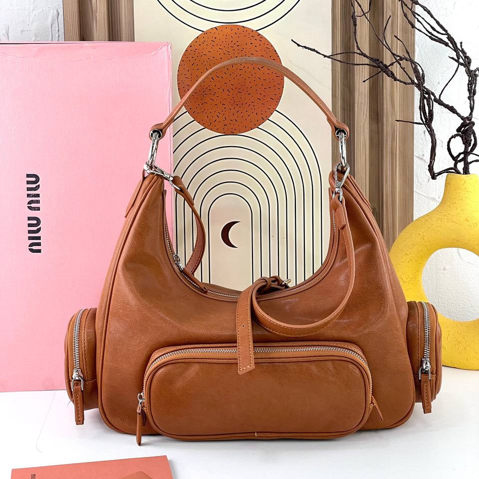Miu Miu: Chic Brown Hobo Bag 👜🤎