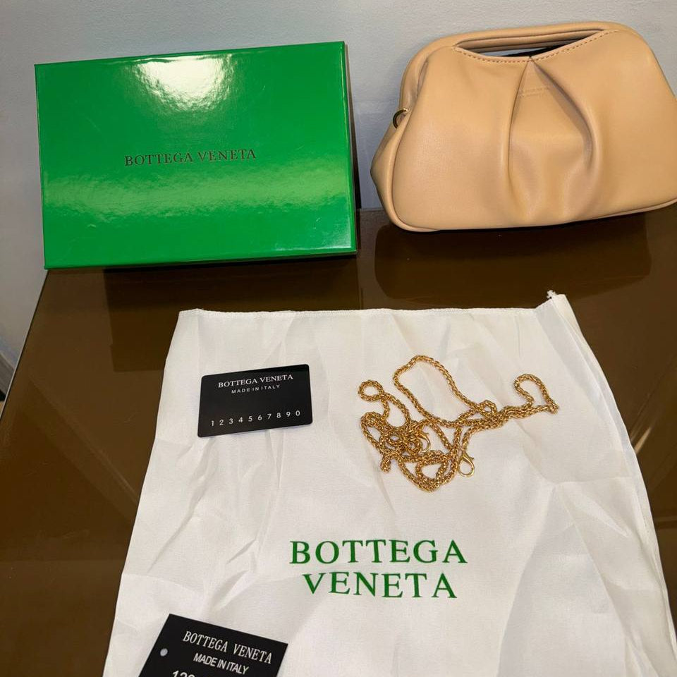 Bottega Veneta Pouch Bag with Gold Chain Strap 👜✨🇮🇹