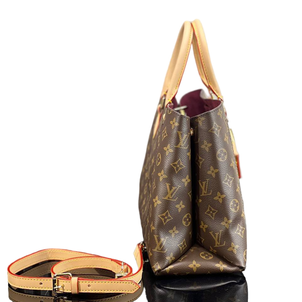 Louis Vuitton Monogram Tote Bag with Vachetta Trim and Padlock 🤎🔒✨