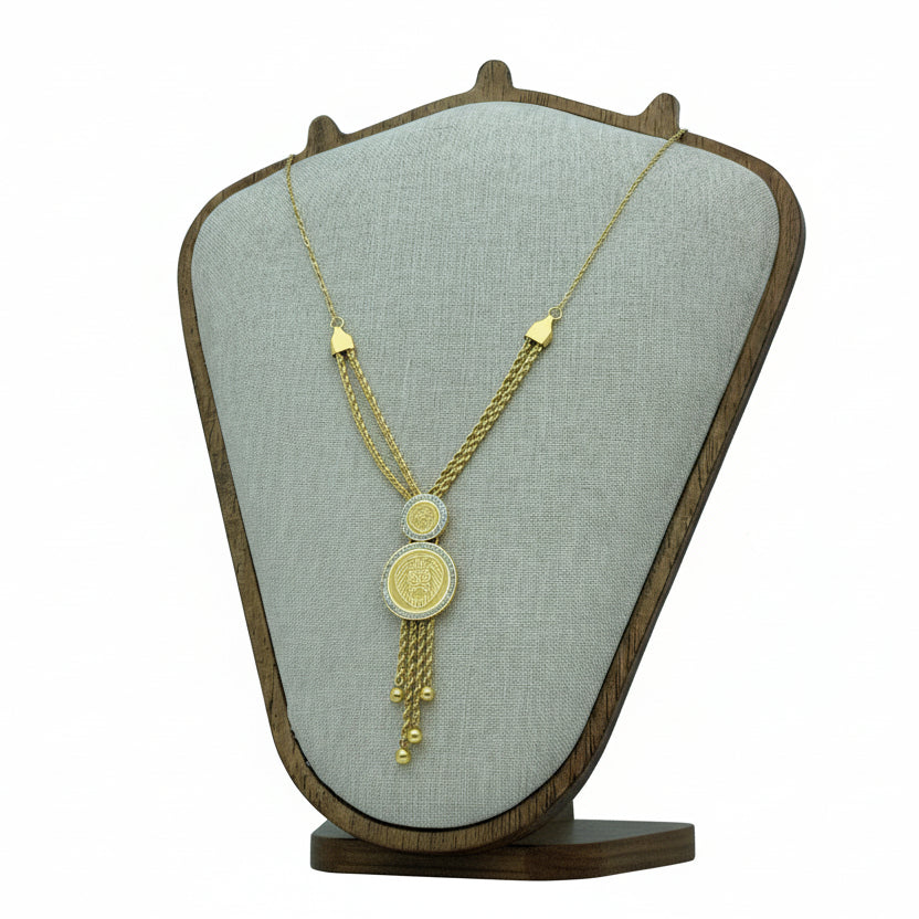 Majestic Lion Medallion Tassel Necklace 🦁✨👑