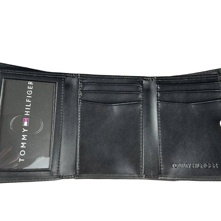 Tommy Hilfiger Men's Tan Monogram Leather RFID Bi-Fold Wallet 🤎🔠💳