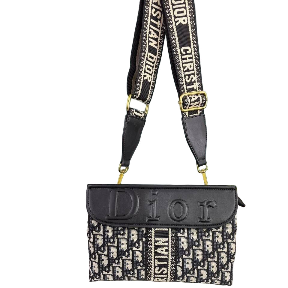 Dior Oblique Jacquard Pouch Christian Dior Logo 🇫🇷✨🖤