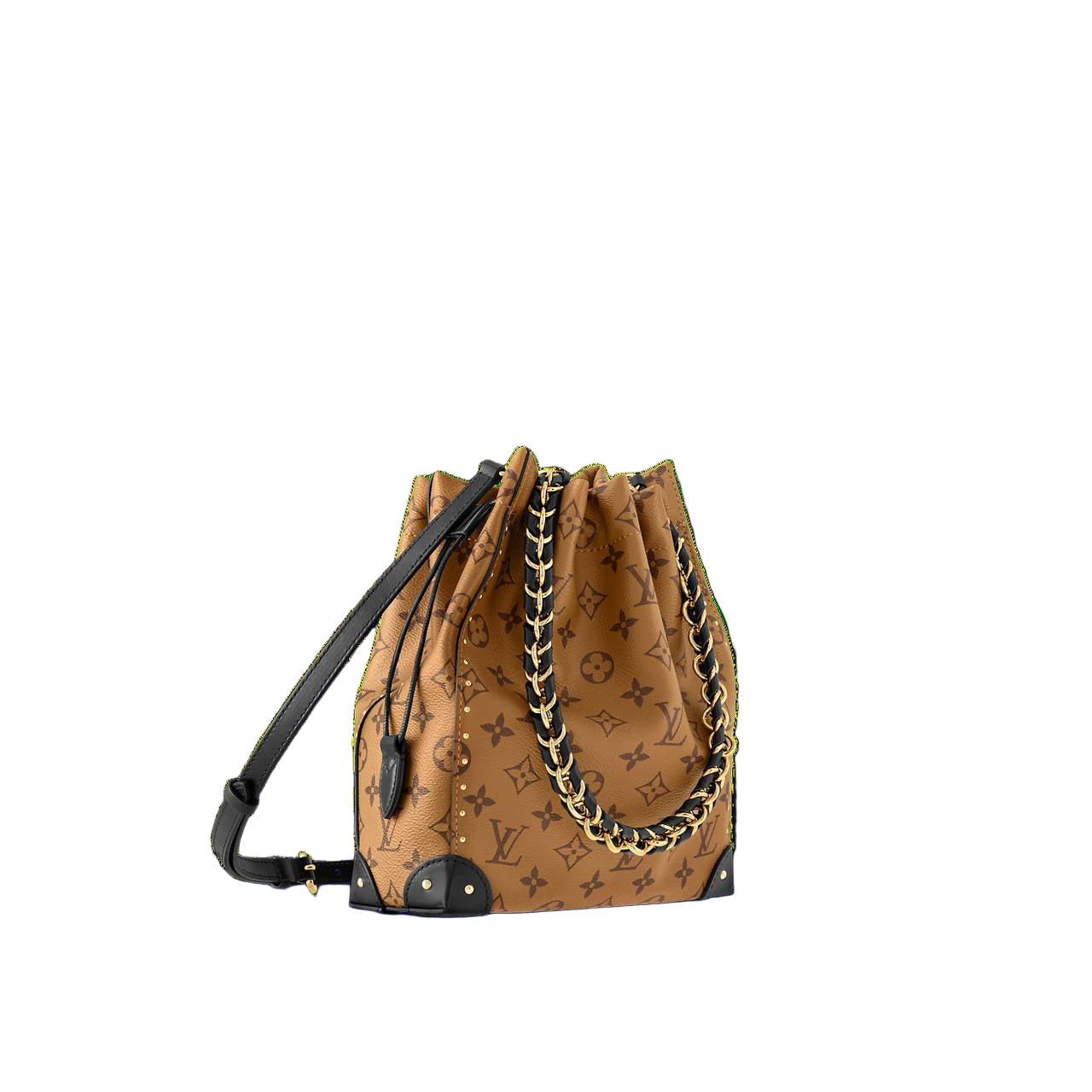 Louis Vuitton Monogram Drawstring Bucket Bag with Chain Handle 🤎👜✨