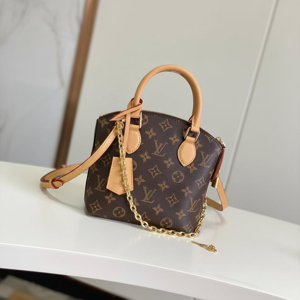 Louis Vuitton Monogram Alma BB with Gold Chain 👜✨🤎