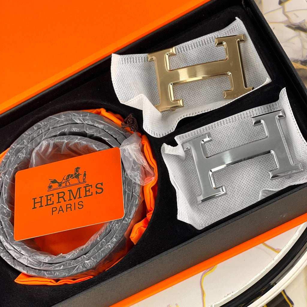 Hermes Paris "H" Buckle Belt Set 🐎✨🎁