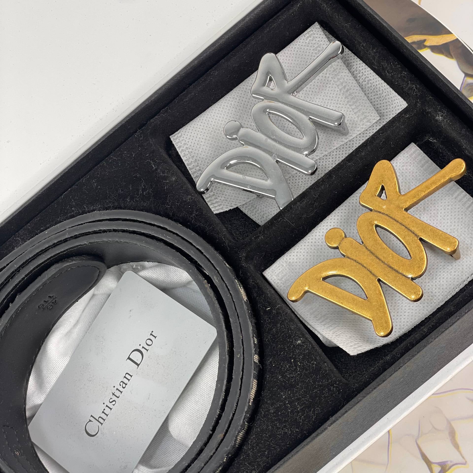 Christian Dior Signature Belt Set 🖤✨👑