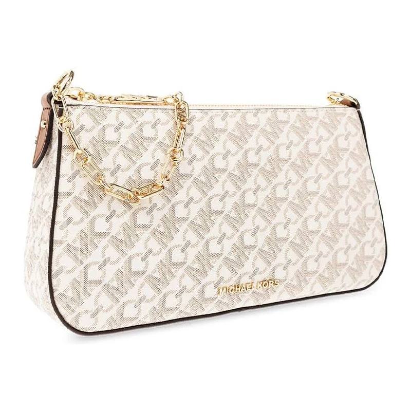Michael Kors Jet Set Charm Small Logo Shoulder Bag Vanilla 🍦🌟👜