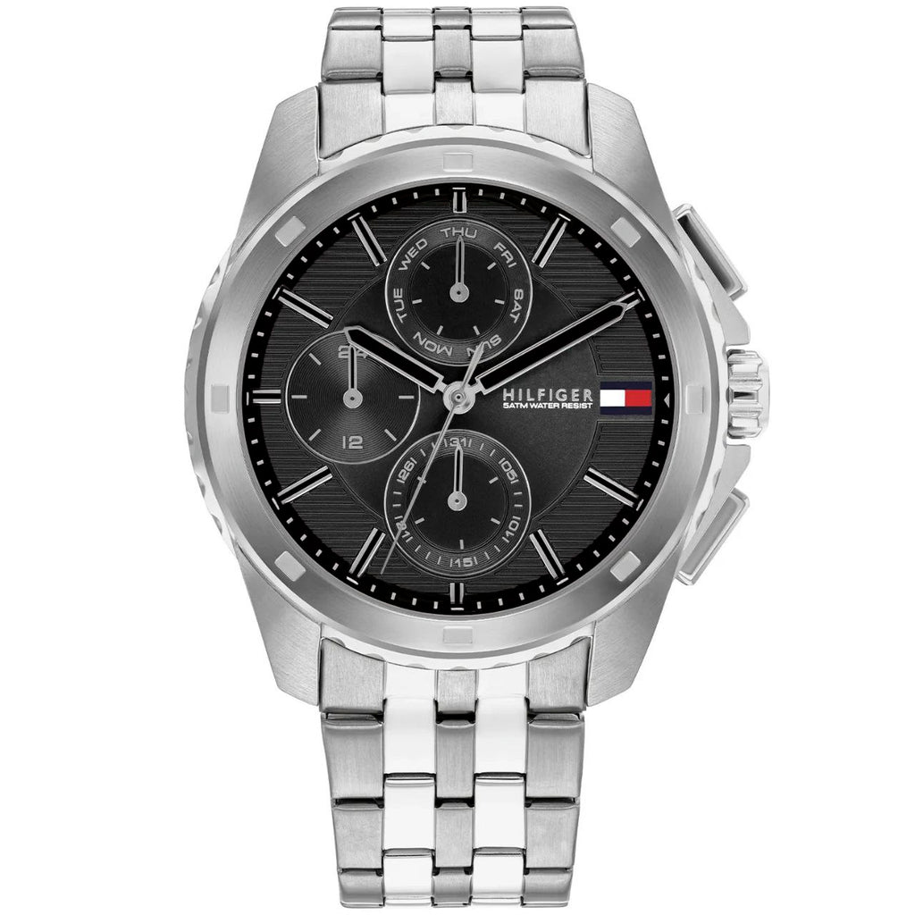 Tommy Hilfiger Men's Chronograph Watch Stainless Steel Bracelet ⌚️⚫️✨