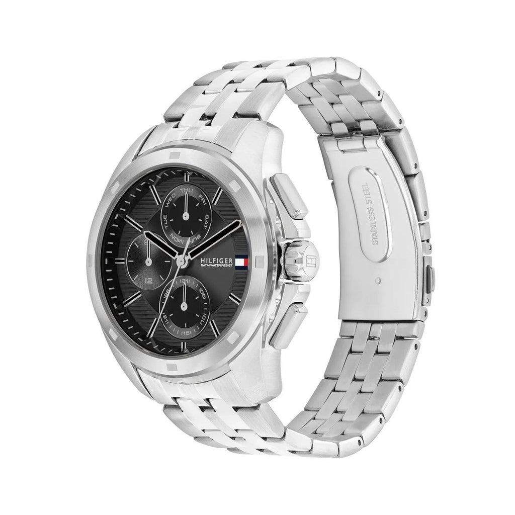 Tommy Hilfiger Men's Chronograph Watch Stainless Steel Bracelet ⌚️⚫️✨