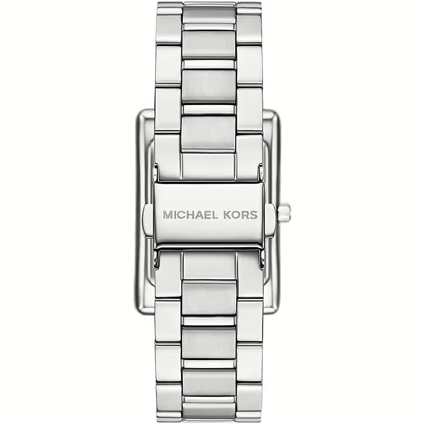 Michael Kors Silver-Tone Rectangular Dial Watch ⌚️✨⬜