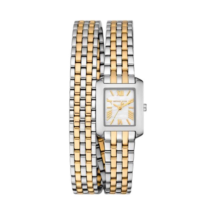 Michael Kors Two-Tone Square Case Wrap Watch ⌚️✨💛