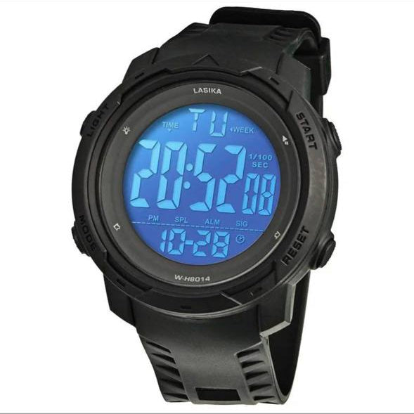 Lasika W-H8014 Rugged Digital Sports Watch with Oversized Blue Backlit Display ⌚️🏃‍♂️🔋