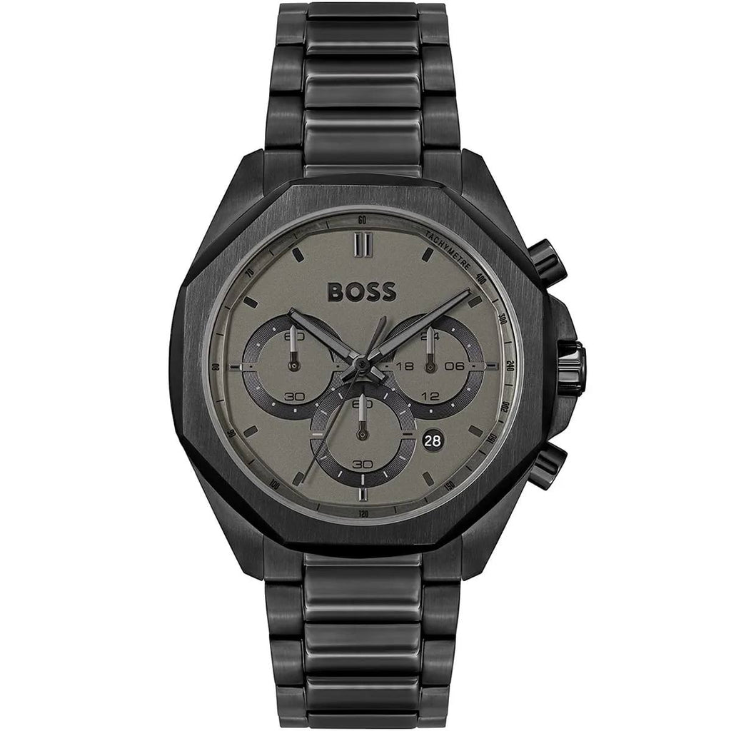 Hugo Boss Octagonal Black Chronograph Watch ⌚️🖤✨
