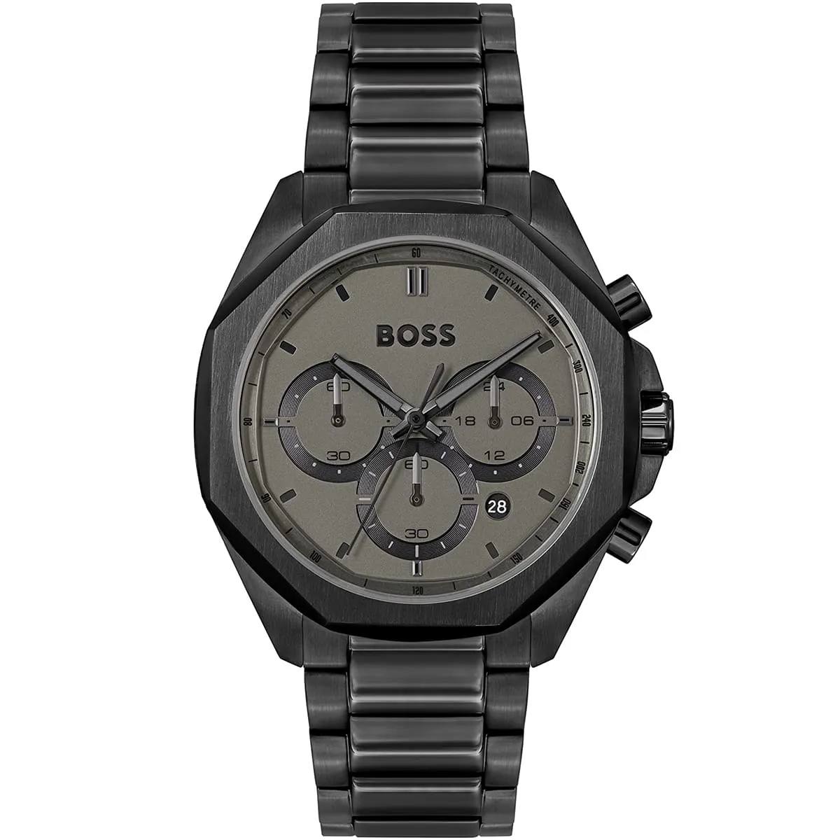 Hugo Boss Octagonal Black Chronograph Watch ⌚️🖤✨