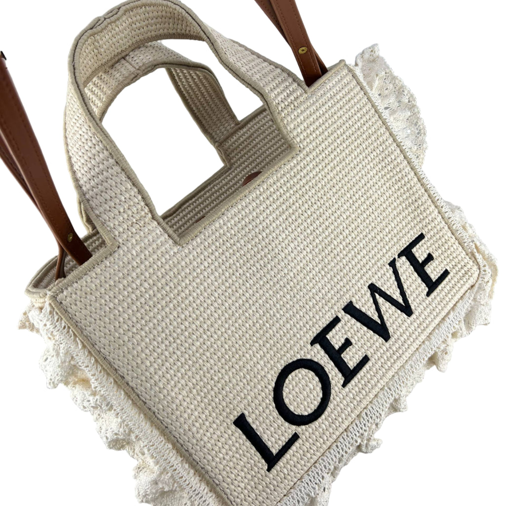 LOEWE Ruffled Raffia Tote Bag 🌸☀️✨