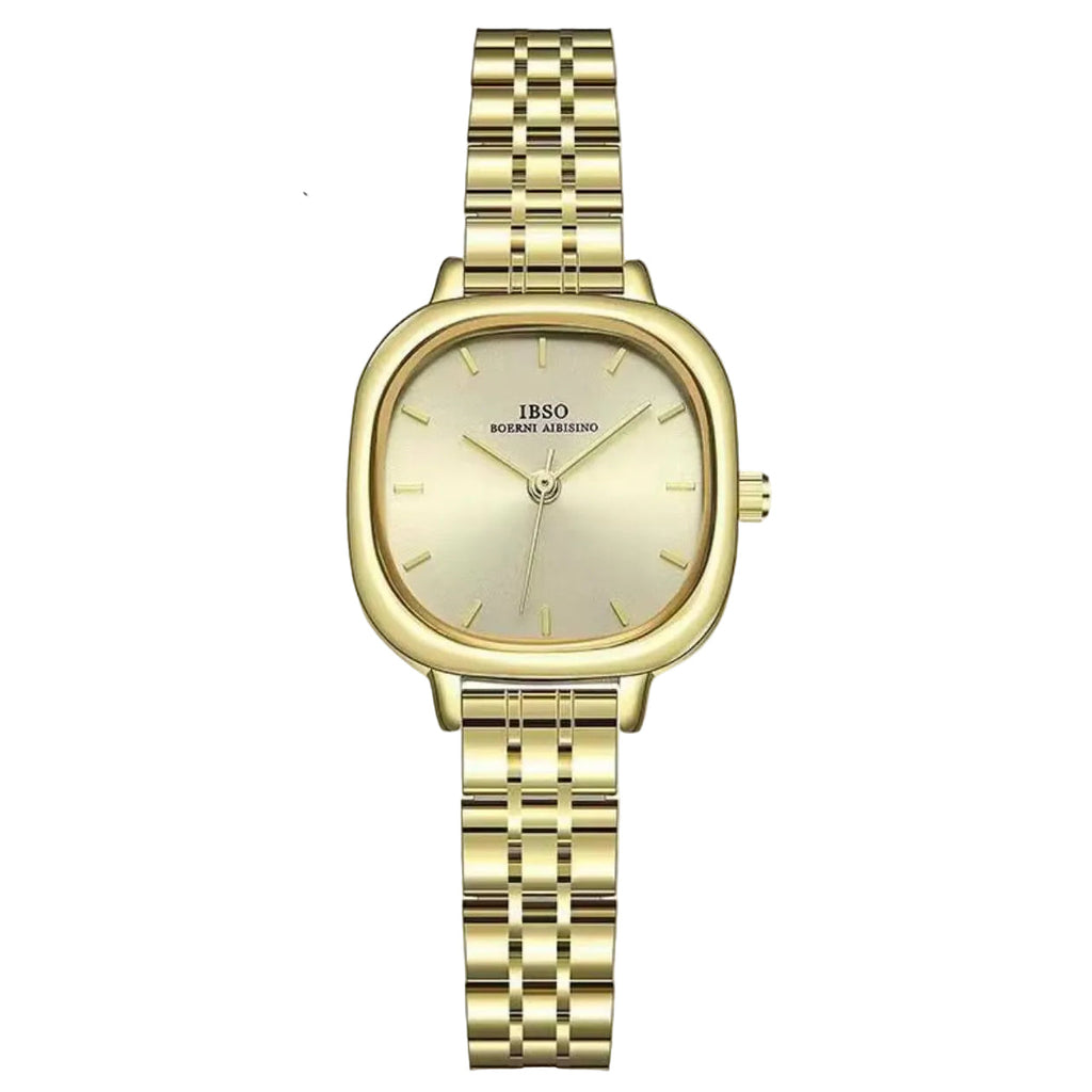 IBSO Boernisino Luxury Square Gold Dial Watch ⌚✨👑